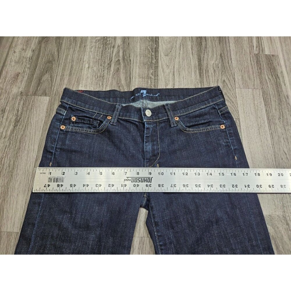 7 For All Mankind Womens Size 28 Distressed Embroidered Pockets Jeans Capris - Picture 11 of 14